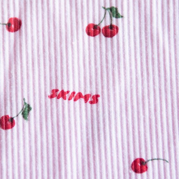 SKIMS SOFT LOUNGE SCOOP ONEPIECE PINK CHERRY BLOSSOM PRINT / 2X W/Built in bra - Picture 4 of 6